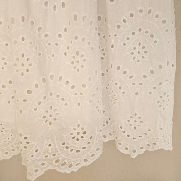 Peter Som Collective Rent the Runway White Combo Eyelet Dress Mini Sz 6 $360 - Picture 7 of 11